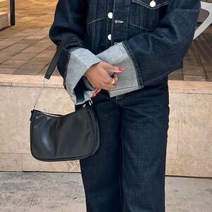 H&M Black Everyday Faux Leather Bag